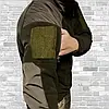 Флісова кофта НГУ (46,48,50,52,54) Плащові накладки тактична для військових Олива, фото 2