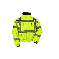 Світловідбиваюча коротка куртка з підстібкою Police High Visibility Waterproof, салатова, оригінал Британія