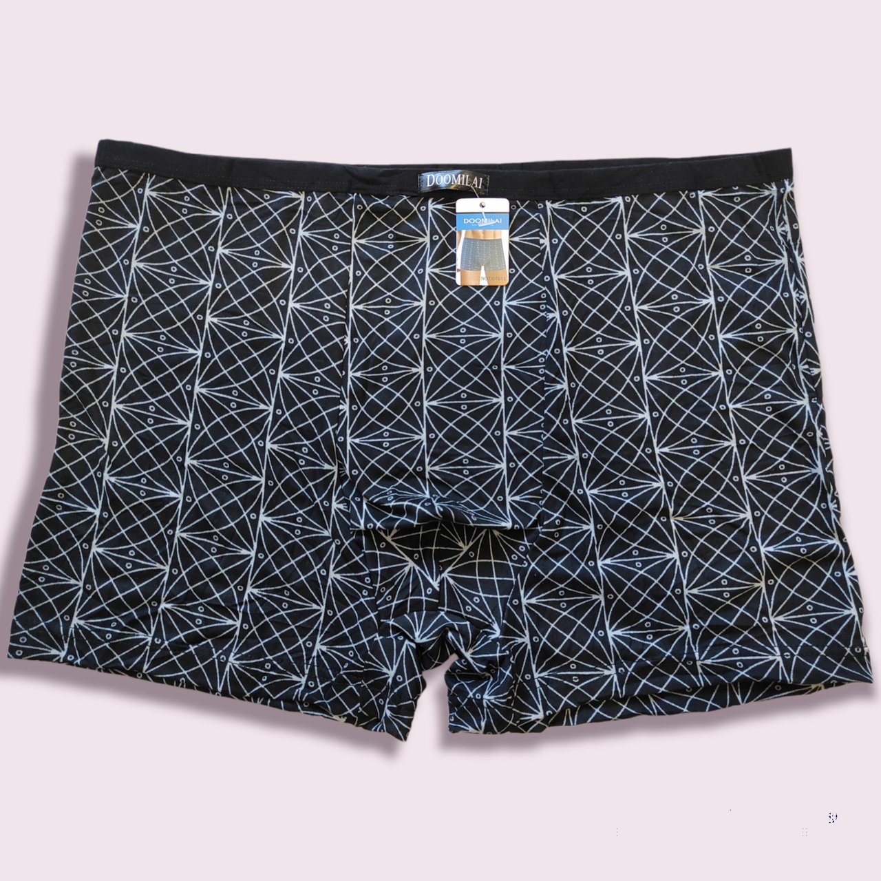 Чоловічі труси боксери XL чорні 50 розмір, фото 1