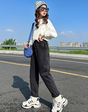 Джинси для дівчинки теплі на хутрі Моми 116