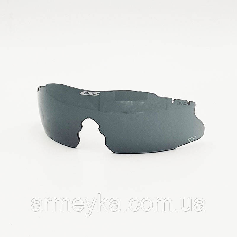 Комплектуючі для окулярів, сонцезахисна лінза для балістичних окулярів ESS Ice 2.4 (тонка), чорний,