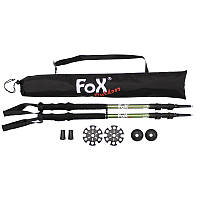 Палки трекинговые fox outdoor "lusen" черный алюминий MFH Германия