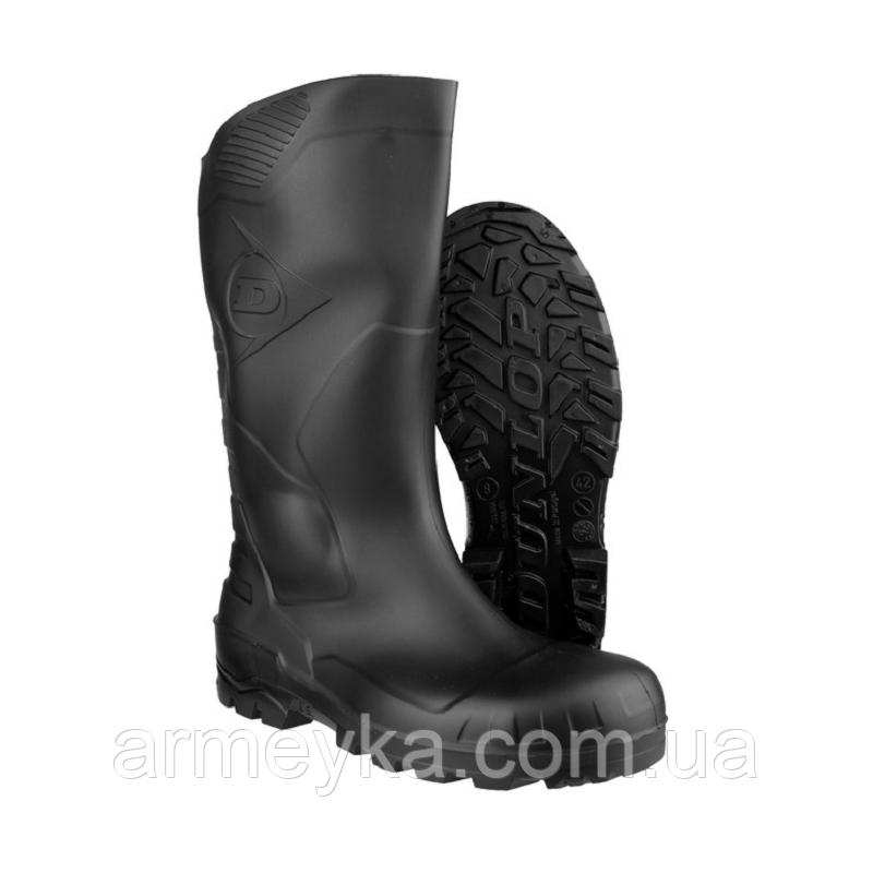 Гумові чоботи, Dunlop Devon S, чорний, гума, оригінал Голландія