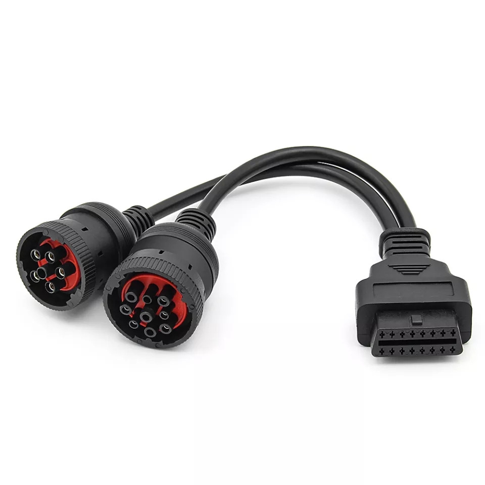 Перехідник Autocom OBD2 16 pin — J1708 6pin/J1939 9pin КАМАЗ, КАЗЗ, ПАЗ