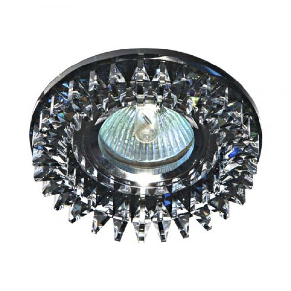 Встраиваемый светильник ночник с LED лентой для спальни Feron CD2540 прозрачный серый - фото 1 - id-p1682108141