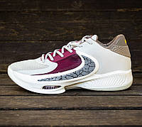 Мужские баскетбольные кроссовки Nike Zoom Freak 4 Light Bone/Sweet Beet