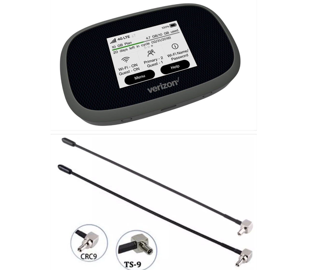 Novatel MiFi 8800L 4G WiFi роутер LTE Cat.18 + антени термінальні GSM 5 DBI, фото 1