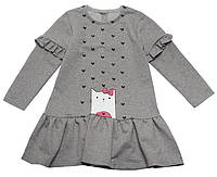Платье детское для девочки GABBI PL-19-32 Принцесса Серый на рост 86 (11816)