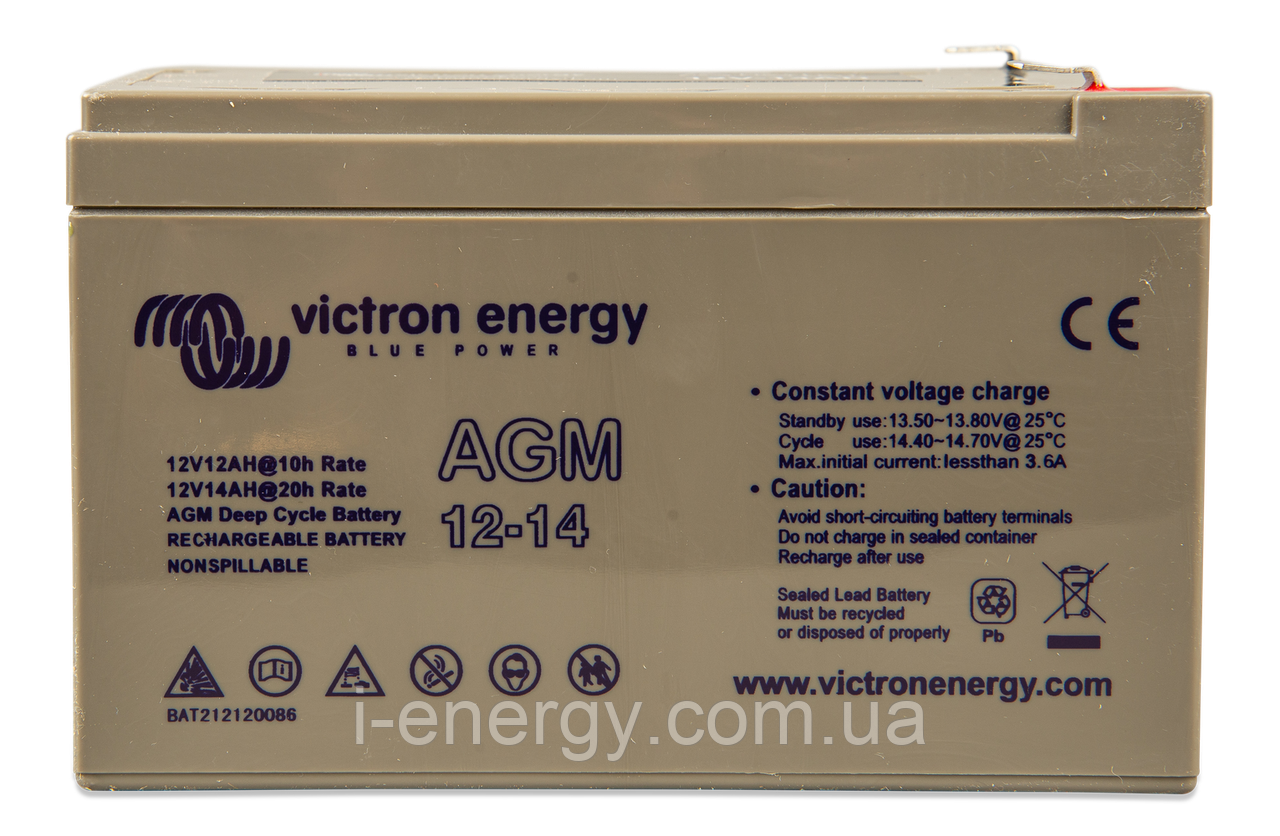 Акумулятор 12V/14Ah AGM Deep Cycle Battery BAT212120086 Victron Energy