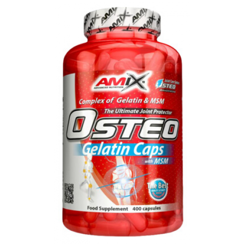 Харчова добавка AMIX Osteo Gelatine CAPS + MSM 200 капсул