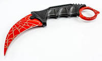 Ніж керамбит CS GO Counter Strike, червоний, фото 2