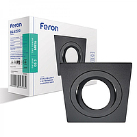 Встраиваемый точечный поворотный светильник Feron DL6220 черный настенный потолочный