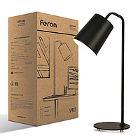 Настольная лампа Feron DE1440 под лампу Е27 черная