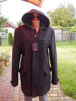 ( S - 46 р ) Мужское пальто с капюшоном шерстяное фирмы TU НОВОЕ