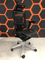 Dvary X Black Edition - особливе ергономічне крісло з дизайном спинки у формі витонченого метелика, GT-27 чорний