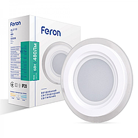 Світлодіодний світильник врізний Feron AL2110 6W 5000K білий настінно-стельовий