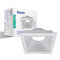 Встраиваемый точечный поворотный светильник Feron DL8310 белый настенный потолочный