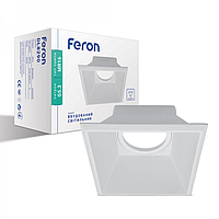 Встраиваемый точечный светильник Feron DL8290 белый настенный потолочный