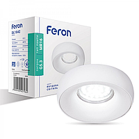 Встраиваемый точечный светильник Feron DL1842 белый матовый настенный потолочный