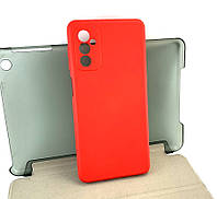 Чехол на Samsung M52 2021, M526B накладка бампер Soft Case Full силиконовый красный с микрофиброй