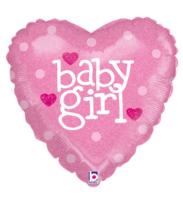 Повітряні кульки "Baby girl", розмір – 45 см, Італія