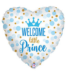 Повітряні кулі "Welcome Prince", розмір – 45 см, Італія
