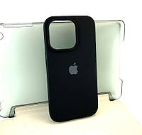 Чехол на iPhone 14 Pro накладка бампер Silicone Case Full силиконовый original черный