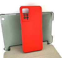 Чехол на Xiaomi Redmi Note 11 Pro накладка бампер Full Soft Case силиконовый красный