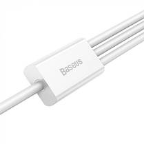 Кабель Baseus Superior Series Cable USB to Type-C/Lightning/MicroUSB 3.5A 1.5m CAMLTYS-02 White, фото 3