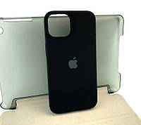 Чехол на iPhone 14 накладка бампер Silicone Case Full силиконовый original черный