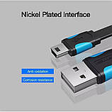 Кабель Vention Mini USB 2.0 для зарядки та передачі даних 480Mbps 1 м Чорний VAS-A14-B100, фото 2