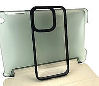 Чехол на iPhone 14 Pro накладка бампер JGF Evoclear Case силикон-пластик черный