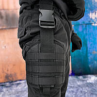 Тактическая платформа на Ногу с Системой Molle для Крепления Итог BroniQ Cordura 600D Черный