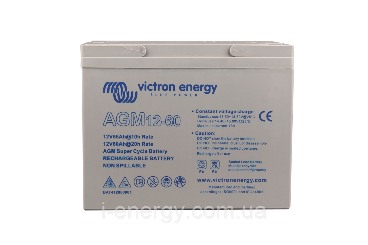 Акумулятор 12V/60Ah AGM Deep Cycle Battery BAT412550084 Victron Energy