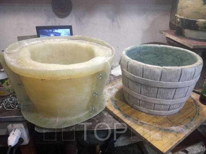 Гибкая полиуретановая форма для изготовления садовой фигуры из гипса ...