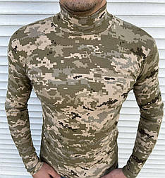 Чоловіча піксельна водолазка гольф із м'якого теплого трикотажу на тонкому флісі 46 розміру