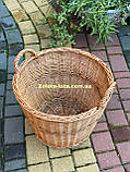Кошик для зберігання з цільної лози. Арт:7344, фото 5