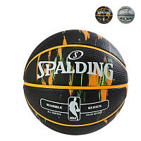 М'яч баскетбольний Spalding NBA Marble Outdoor Size 7 гумовий для гри на вулиці