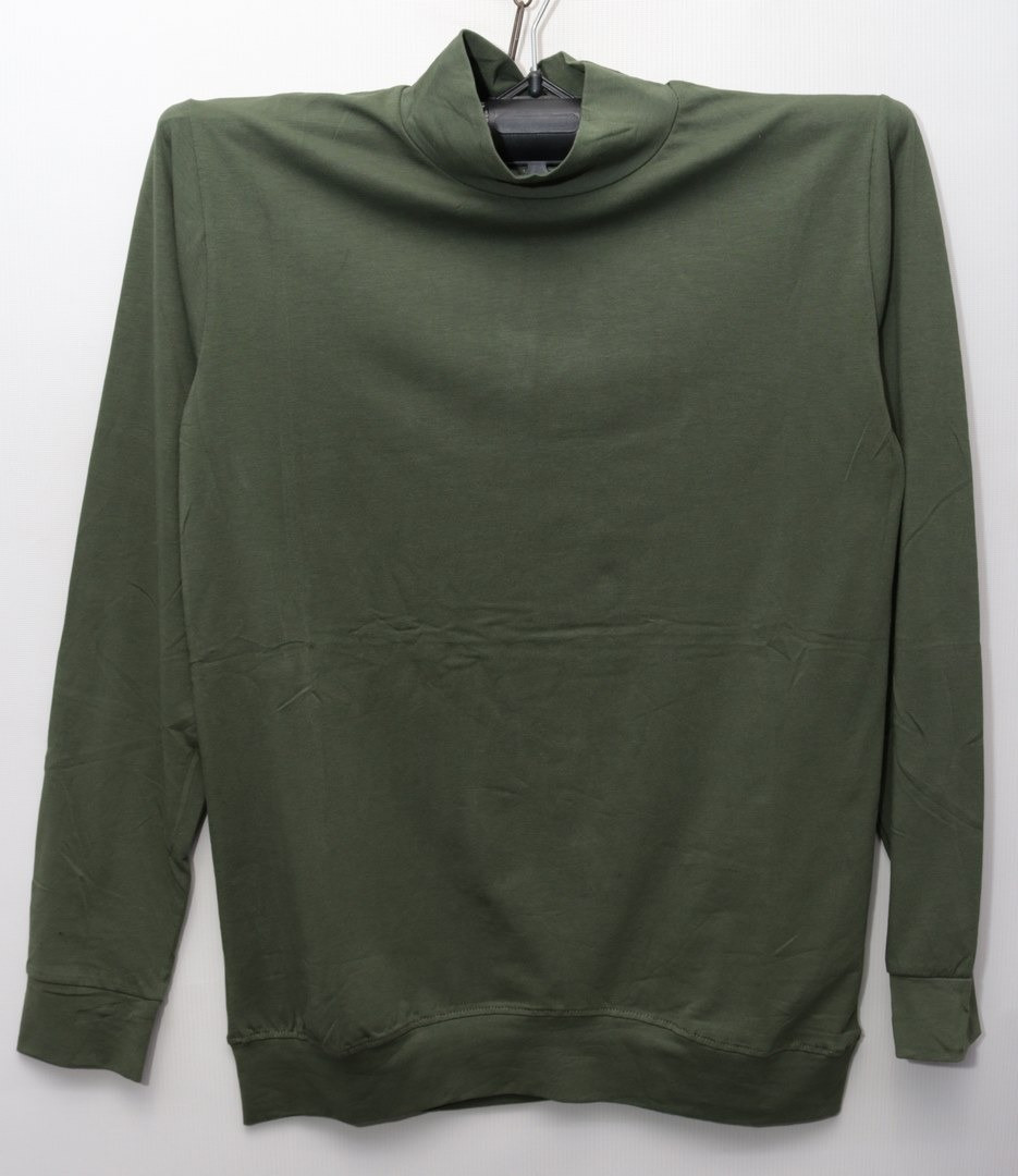 Чоловічий гольф хакі з теплого трикотажу в розмірі 2XL, фото 1