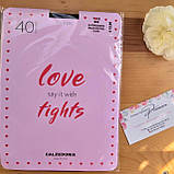 Calzedonia Жіночі панчохи на резинці С/М 4848 чорні, фото 3