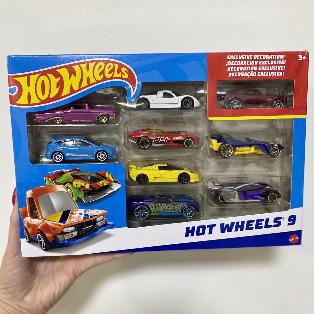Набір машинок 1:64 Хот Вілс Hot Wheels 9 шт Mattel X6999