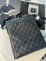 Чорная чоловіча оригінальна сумка Луї Вітон Louis Vuitton