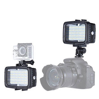 Світлодіодний накамерне світло для фотоапарата, телефона Andoer SL-101  ⁇  Водонепроникна LED-панель для GoPro