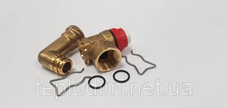 190732 Аварійний скиданняний клапан Vaillant MAX 3 bar (ориг.), фото 1