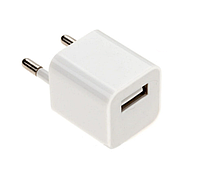 Адаптер кубик 1 USB 1A White