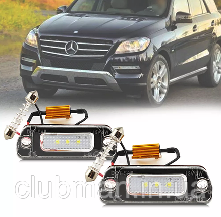 LED підсвітка номера для Mercedes-Benz (Мерседес) ML-Class W164, GL-Class X164, R-Class W251, фото 1