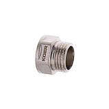 Подовжувач полдюйма 1/2" в 1/2"н 10 мм (1 см) 6-гранний шестигранний латунний (Чехія), фото 4
