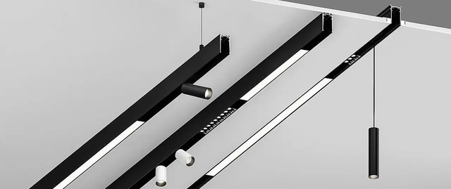 Линейная трековая система LED освещения Домино фото