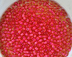 10095 Чеський бісер Preciosa 10 для вишивання Бісер рожевий бурштиновий прозорий