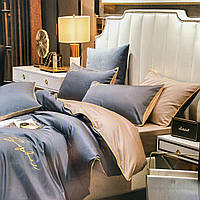 Комплект сатинової постільної білизни Полуторного розміру високої якості